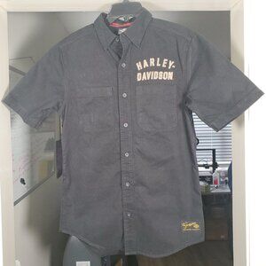MENS HARLEY DAVIDSON MECHANIC SHIRT SMALL